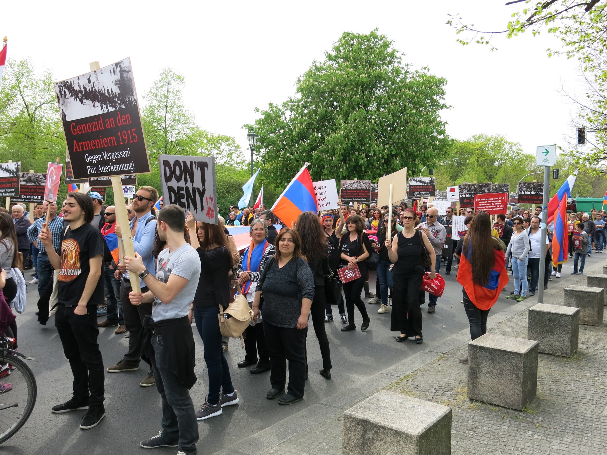 Demonstration - Berlin am 25. April 2015