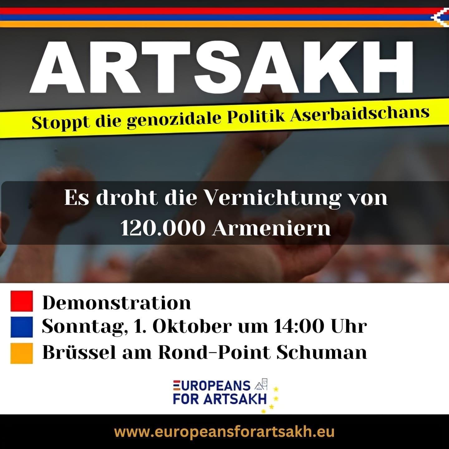 Aufruf zur Demonstration in Brüssel am 1. Oktober